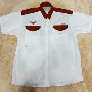 Columbia Sportswear Men's University Of Texas Button-Down Shirt (XXL)